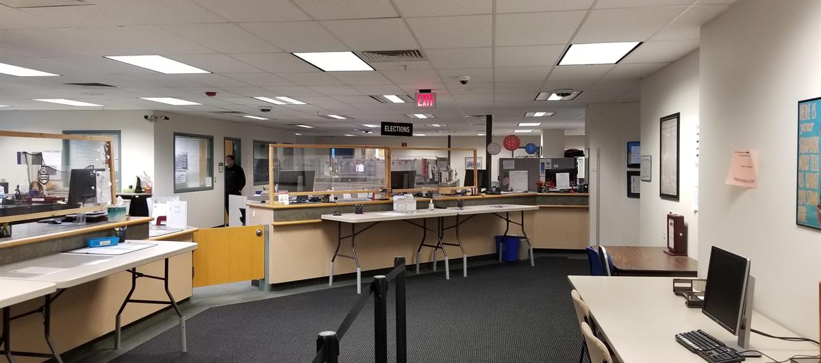 Image of the elections Office front counter