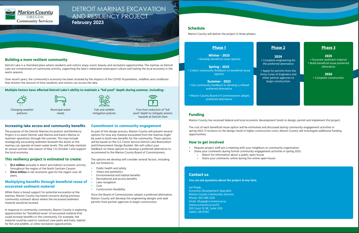 Detroit Marina Excavation FactSheet