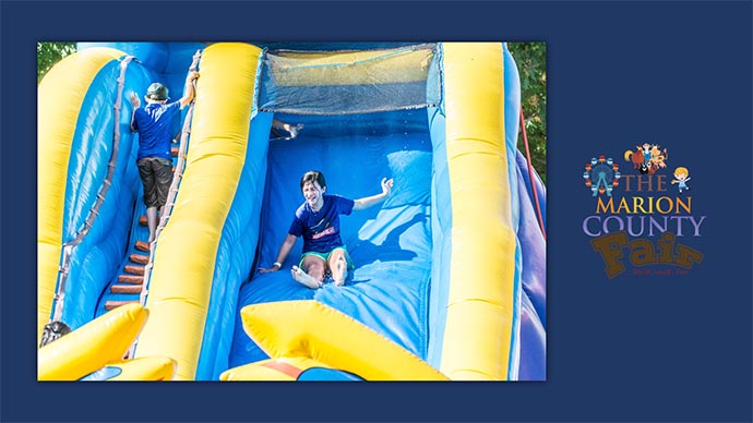 Marion County Fair - inflatable slide