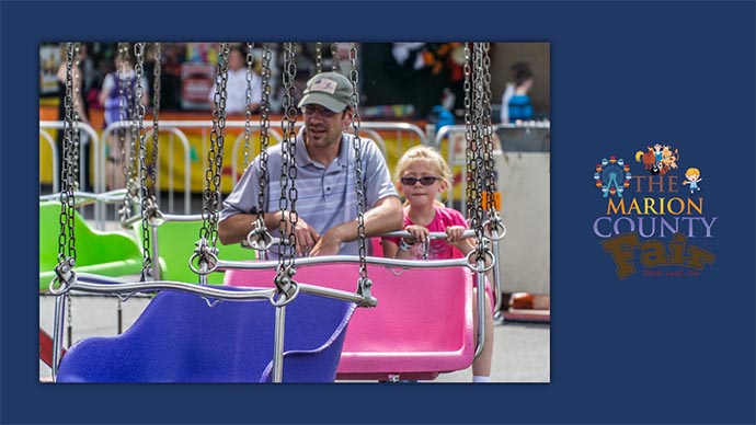 Marion County Fair - carnival swings ride
