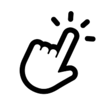 left hand click icon
