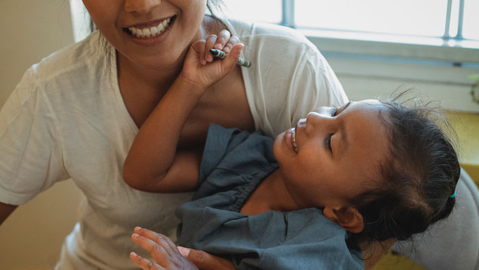 woman and child
