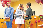 Valentine's Day wedding