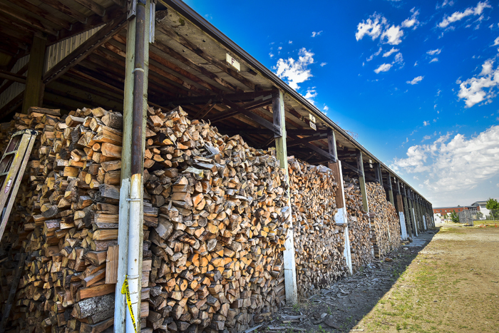 stacks of firewood