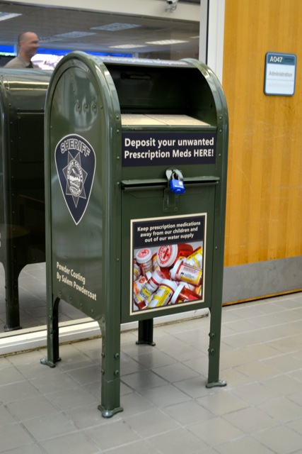 Prescription drug drop box