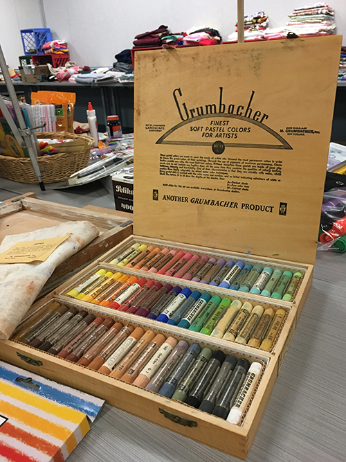 Box of oil pastels