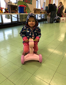 Child at toy swap