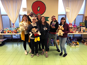 Volunteers at Toy Swap