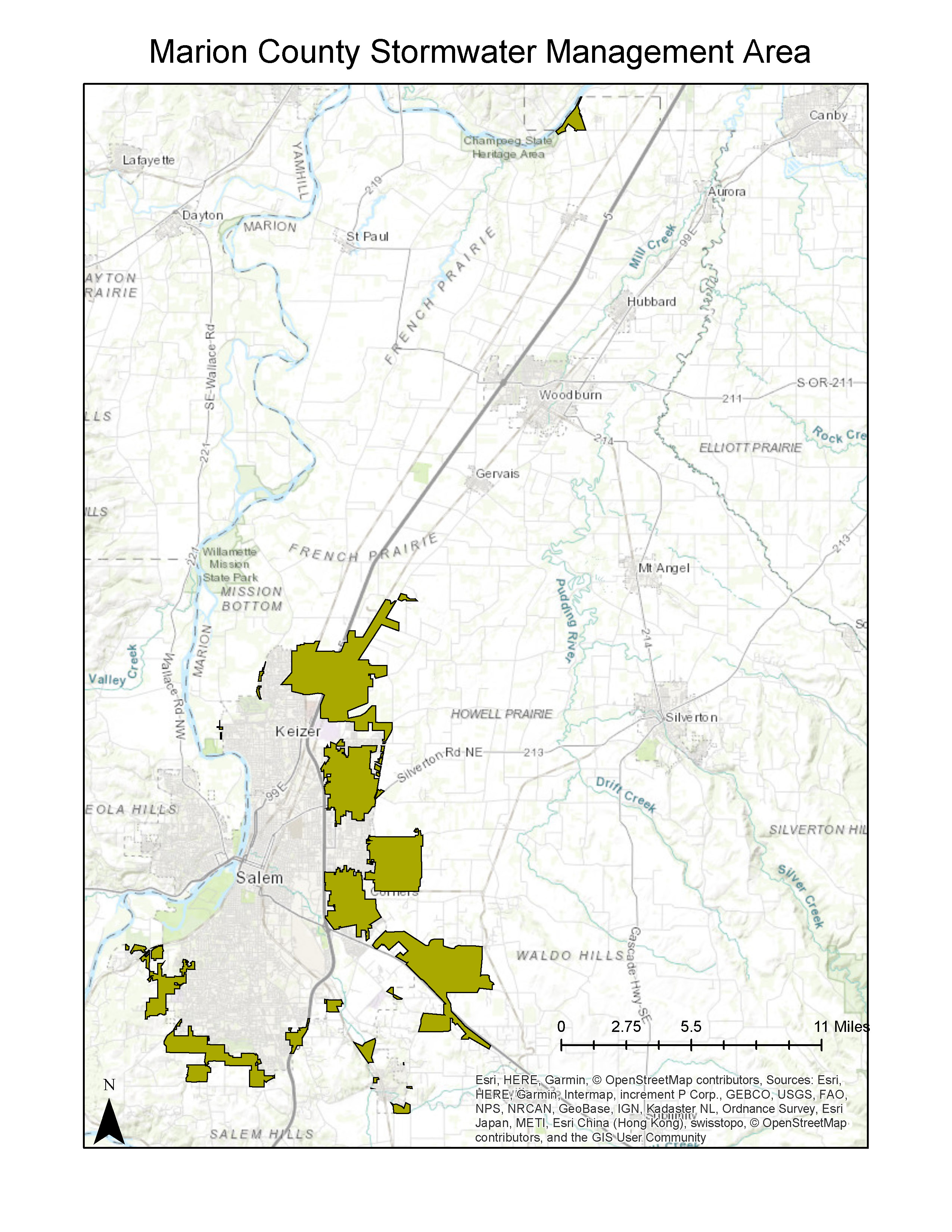 Marion County stormwater management area