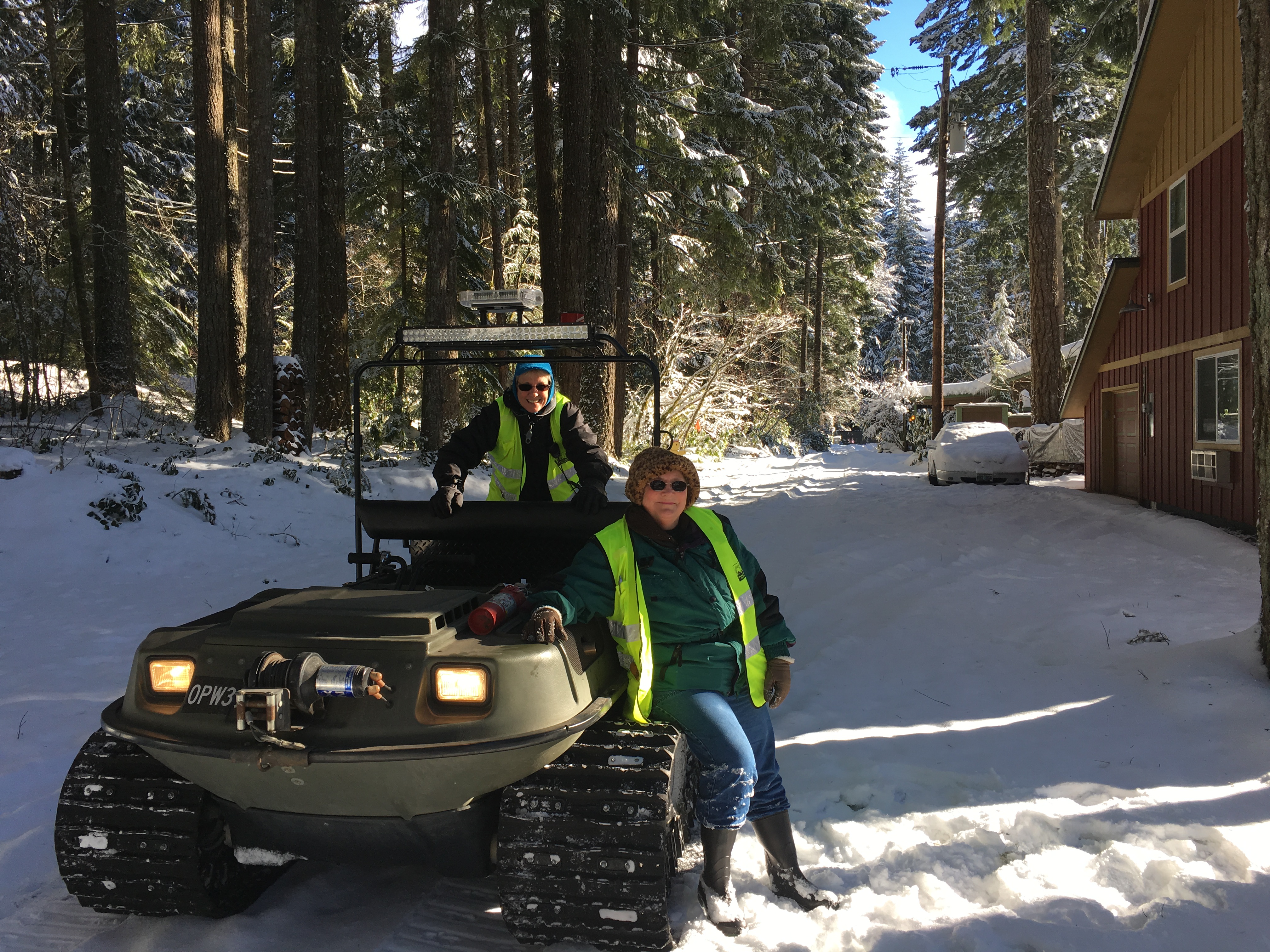 Two members of the Community Emergency Response Team